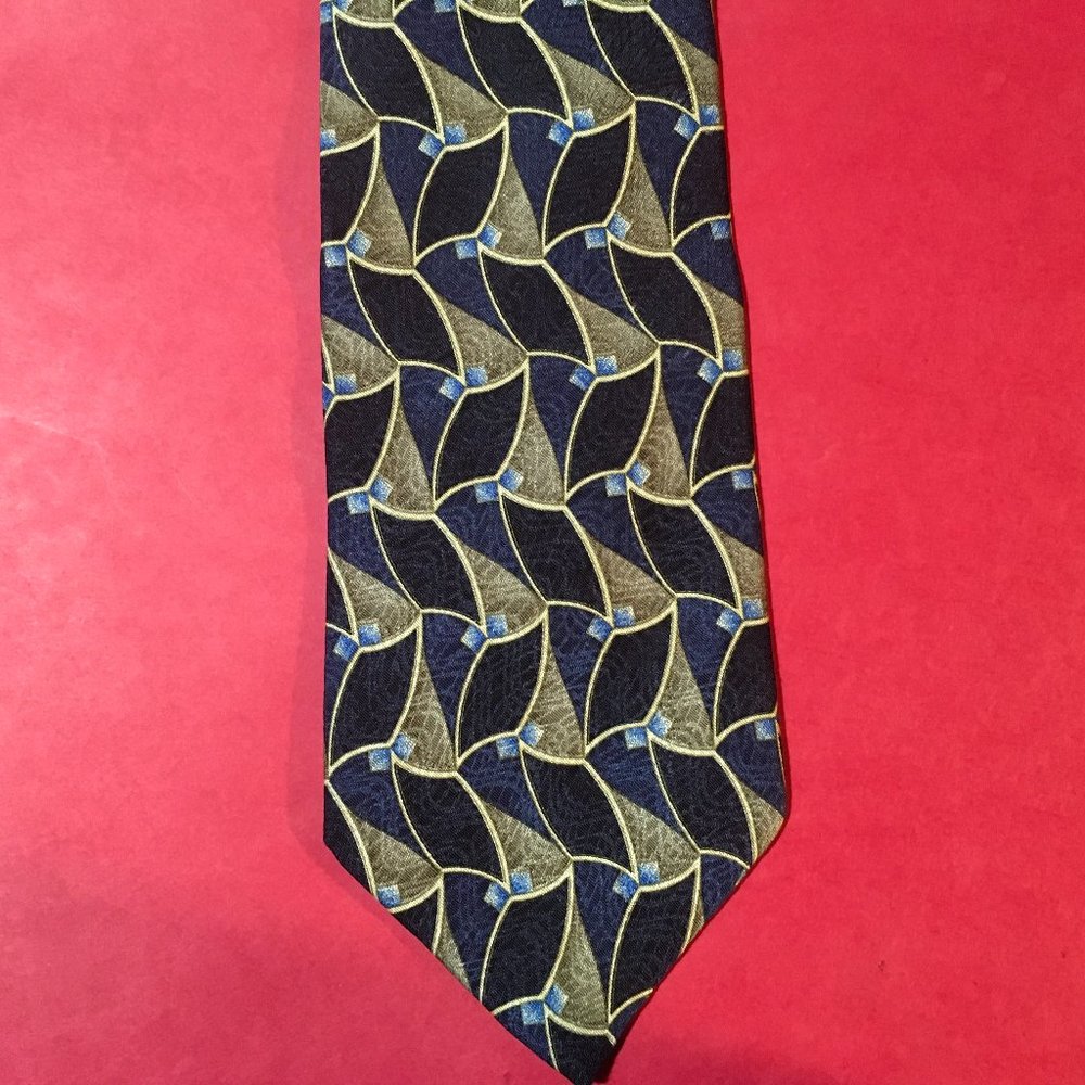 Green-Blue Multi Style Tie by Savile Row